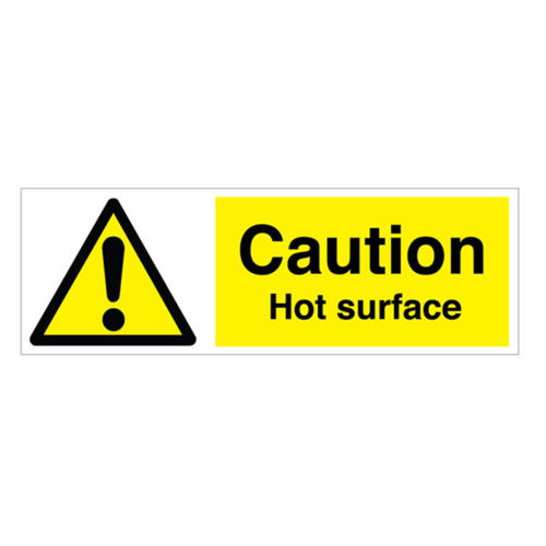 Caution Hot Surface Sign (20216V)